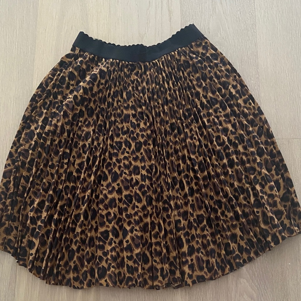 SHEIN Animal Print A-Line Skirt